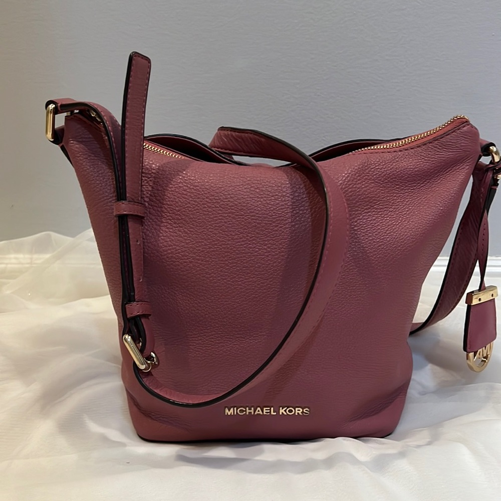 Medium sized Michael Kors leather crossbody purse